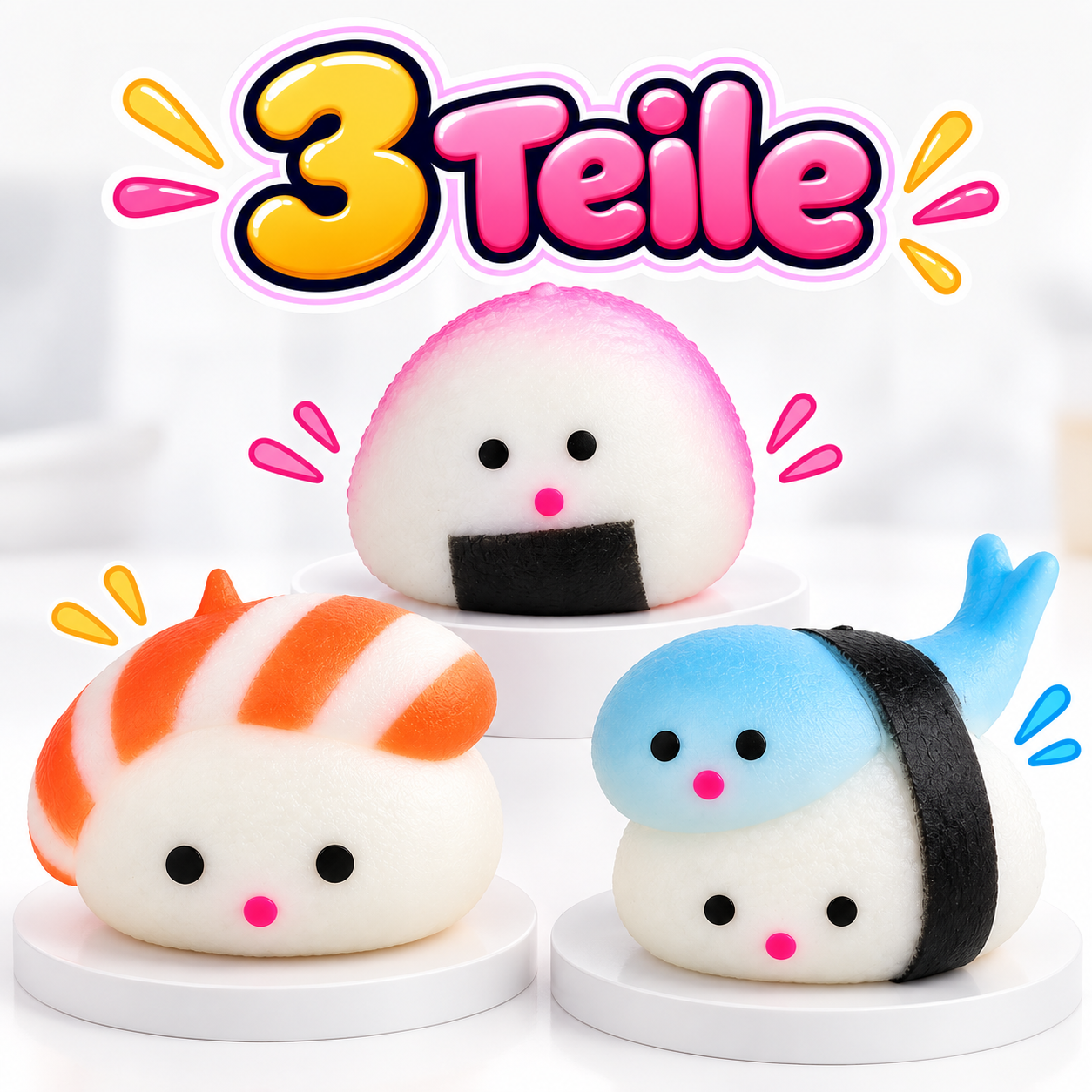 Sushi Squishy (3 Stück)